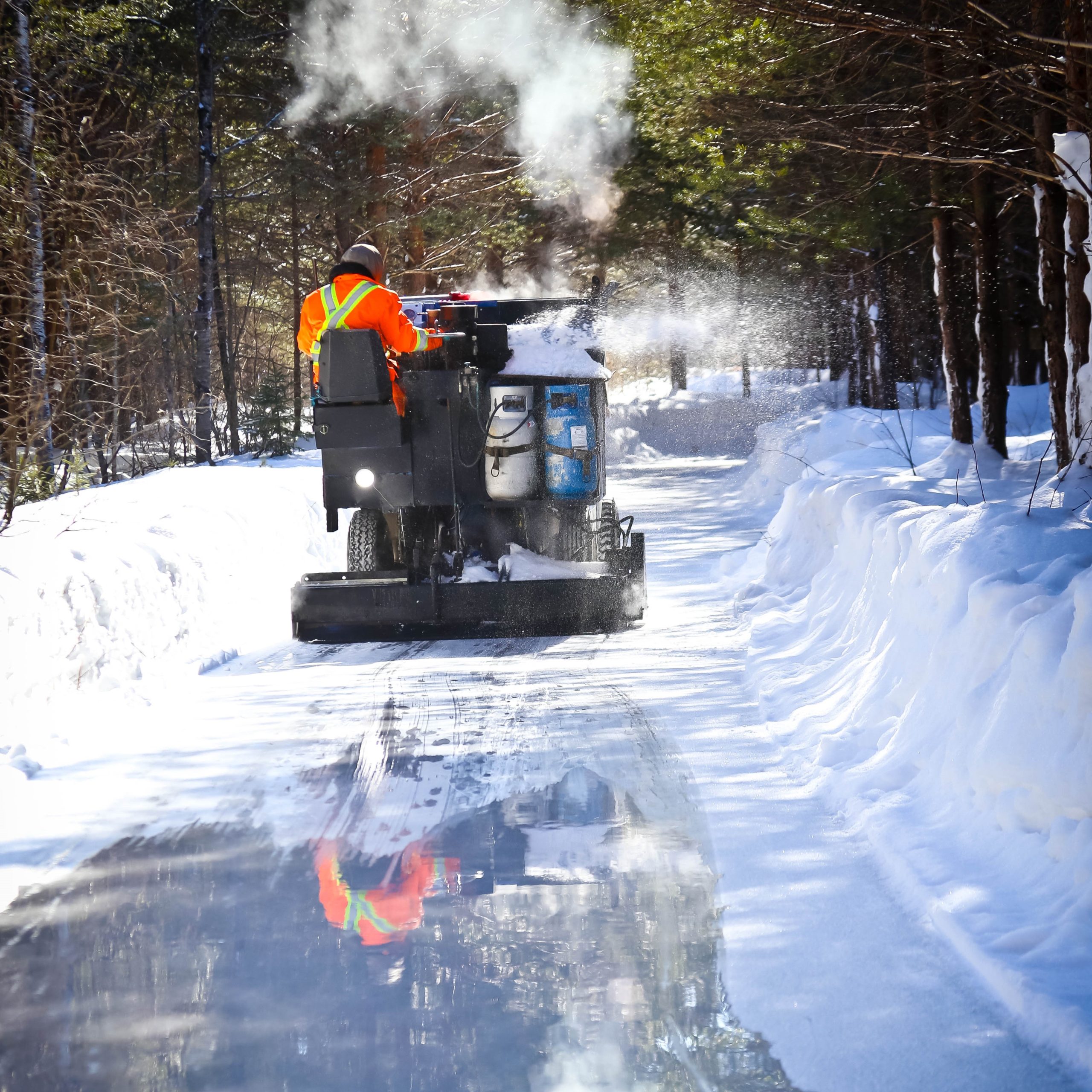 Sentiers entretenus à la Zamboni